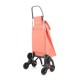 Rolser Carro de Compras SAQUET LN 6 Rodas 43L Coral | Ref. 253.991068