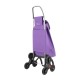 Rolser Carro de Compras SAQUET LN 6 Rodas 43L Malva | Ref. 253.991020