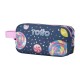 Estojo Escolar Infantil Duplo Totto SWEET CANDY 6J5 Azul | Ref. 330.AJ52SCY0016J5U