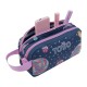 Estojo Escolar Infantil Duplo Totto SWEET CANDY 6J5 Azul | Ref. 330.AJ52SCY0016J5U
