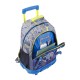 Mochila Escolar com Rodas L 47Cm Totto MONARK 4YI Azul | Ref. 330.MJ03MNK0034YIL