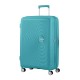American Tourister Mala de Viagem Grande 77cm 4R Exp. SOUNDBOX Turquesa | Ref. 9232G00361