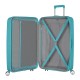 American Tourister Mala de Viagem Grande 77cm 4R Exp. SOUNDBOX Turquesa | Ref. 9232G00361