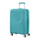 American Tourister Mala de Viagem Média 67cm 4R Exp. SOUNDBOX Turquesa | Ref. 9232G00261