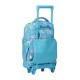 Mochila Escolar Compacta c/ Rodas Resma Totto 6JT Turquesa | Ref. 330.MA03ECO005V6JT