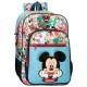 Mochila Escolar Júnior Adap. 38cm Mickey BE COOL Azul | Ref. 186.27823D1