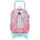 Mochila Escolar Adap. 38cm c/ Carro Minnie MY HAPPY PLACE Azul/Rosa | Ref. 186.27923T1