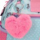 Mochila Escolar Adap. 38cm c/ Carro Minnie MY HAPPY PLACE Azul/Rosa | Ref. 186.27923T1