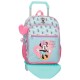 Mochila Escolar Adap. 38cm c/ Carro Minnie MY HAPPY PLACE Azul/Rosa | Ref. 186.27923T1