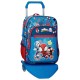 Mochila Escolar Adap. 38cm c/ Carro Spidey GO WEBS GO Azul | Ref. 186.28223T1
