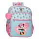 Mochila Escolar Júnior Adap. 38cm Minnie MY HAPPY PLACE Azul/Rosa | Ref. 186.27923D1 Mochila Escolar Júnior Adap. 38cm Minnie MY HAPPY PLACE Azul/Rosa | Ref. 186.27923D1