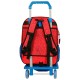 Mochila Escolar Adap. 38cm c/ Carro Spiderman PROTECTOR Vermelha | Ref. 186.28323T1