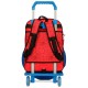 Mochila Escolar Adaptável 40cm 2C c/ Carro Spiderman PROTECTOR Vermelha | Ref. 186.28324T1