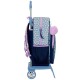 Mochila Escolar Adap. 40cm c/ Carro Minnie STYLE Azul Ganga | Ref. 186.49823T1