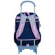 Mochila Escolar Adap. 40cm c/ Carro Minnie STYLE Azul Ganga | Ref. 186.49823T1