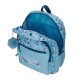 Mochila Escolar Júnior Adap. 38cm Movom WILD FLOWERS Azul | Ref. 186.27522D1