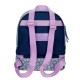 Mochila Pequena 28cm c/ Porta Merendas Minnie STYLE Azul Ganga | Ref. 186.4982721
