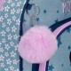 Mochila Pequena 28cm c/ Porta Merendas Minnie STYLE Azul Ganga | Ref. 186.4982721
