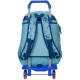 Mochila Escolar Adap. 46cm 2C c/ Carro Movom WILD FLOWERS Azul | Ref. 186.27526T1