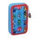 Estojo Escolar Duplo 28 Peças PJ Masks Azul | Ref. 248.412386854 Estojo Escolar Duplo 28 Peças PJ Masks Azul | Ref. 248.412386854