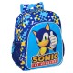 Mochila Escolar Júnior Adap. 38cm Sonic SPEED Azul | Ref. 248.612395640