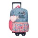 Mochila Pré-Escolar Adap. 32cm c/ Carro Enso LITTLE DREAMS Azul | Ref. 186.94923T1