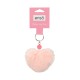 Porta-Chaves Enso Pompom Coração Rosa | Ref. 186.96102A6