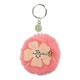 Porta-Chaves Enso Pompom Flor Rosa | Ref. 186.96102A5