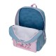 Mochila Escolar Adap. 42Cm c/ Carro Roll Road PEACE Azul | Ref. 186.48624T1