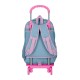Mochila Escolar Adap. 44Cm 2C c/ Carro Roll Road PEACE Azul | Ref. 186.48626T1