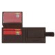 Carteira Pequena c/ Presilha RFID BENFICA 1186 Castanha | Ref. 254.SLB1186C