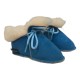 Pantufas de Bebé em Pele de Ovelha N.º 19 Decorpele Azul | Ref. 180.3-19A