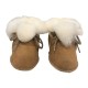 Pantufas de Bebé em Pele de Ovelha N.º 19 Decorpele Bege | Ref. 180.3-19B