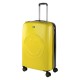 Mala de Viagem / Trolley Grande 78cm 4 Rodas Smiley Originals Amarelo/Preto | Ref. 237.18017002