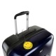 Mala de Viagem / Trolley Grande 78cm 4 Rodas Smiley Originals Azul/Preto | Ref. 237.18017001