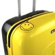 Mala de Viagem / Trolley Médio 68cm 4 Rodas Smiley Originals Amarelo/Preto | Ref. 237.18016002