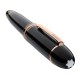 Caneta-tinteiro Montblanc (EF) Meisterstück Rose Gold-Coated Preta | Ref. 238.112664