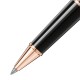 Rollerball MONTBLANC Meisterstück Classique Revestida Rose Gold Preta | Ref. 238.132487