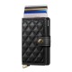 Carteira SECRID Premium Miniwallet Emboss Diamond Black | Ref. 297.MED-B