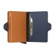 Carteira SECRID Twinwallet Matte Night Blue & Orange | Ref. 297.TM-NBO