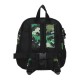 Mochila Pré-Escolar Adap. 25Cm MOVOM Raptors Preta | Ref. 186.37720D1