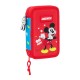 Estojo Escolar Duplo 28 Peças MICKEY Fantastic Azul/Vermelho | Ref. 248.412333854