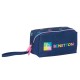 Estojo Escolar Quadrado Grande BENETTON Cool Azul | Ref. 248.812450050