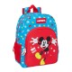 Mochila Escolar Adap. 42Cm MICKEY Fantastic Azul/Vermelho | Ref. 248.612333180