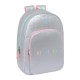 Mochila Escolar Adap. 46Cm BENETTON Sliver Prateada | Ref. 248.612353876