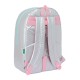 Mochila Escolar Adap. 46Cm BENETTON Sliver Prateada | Ref. 248.612353876