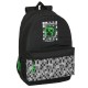 Mochila Escolar Adap. 46cm MINECRAFT Preta | Ref. 248.612447758 Mochila Escolar Adap. 46cm MINECRAFT Preta | Ref. 248.612447758