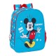 Mochila Infantil Adap. 34Cm MICKEY Fantastic Azul/Vermelho | Ref. 248.612333185