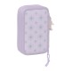 Estojo Escolar Triplo 36 Peças WISH By Disney Lilás | Ref. 248.412368857