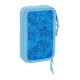 Estojo Escolar Duplo Pequeno 28 Peças STITCH Azul | Ref. 248.412388854